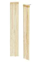 AllSaints Chain Fringe Drop Earrings in Gold at Nordstrom