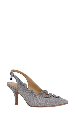 J. Reneé Fedosia Slingback Pointed Toe Pump Pewter at Nordstrom,