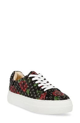 Betsey Johnson Sidny Crystal Pavé Platform Sneaker at Nordstrom,