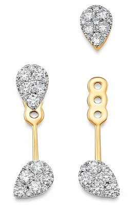 Sara Weinstock Reverie Pear Cluster Diamond Ear Jackets in 18K Yg at Nordstrom