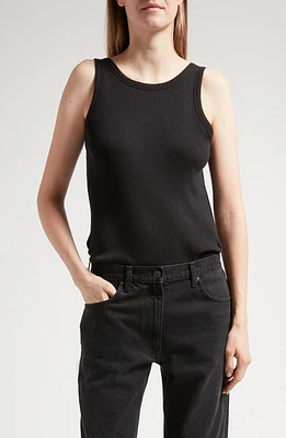 The Row Misty Rib Tank Black at Nordstrom,