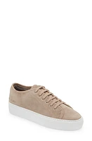 Common Projects Tournament Genuine Shearling Lined Low Top Sneaker Brown at Nordstrom,