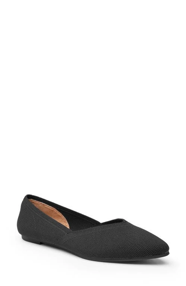 Me Too Aubri Flat in Black Fabric at Nordstrom, Size 5.5