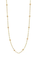 Bony Levy 14K Gold Mykonos Beaded Chain Necklace in 14K Yellow Gold at Nordstrom, Size 24