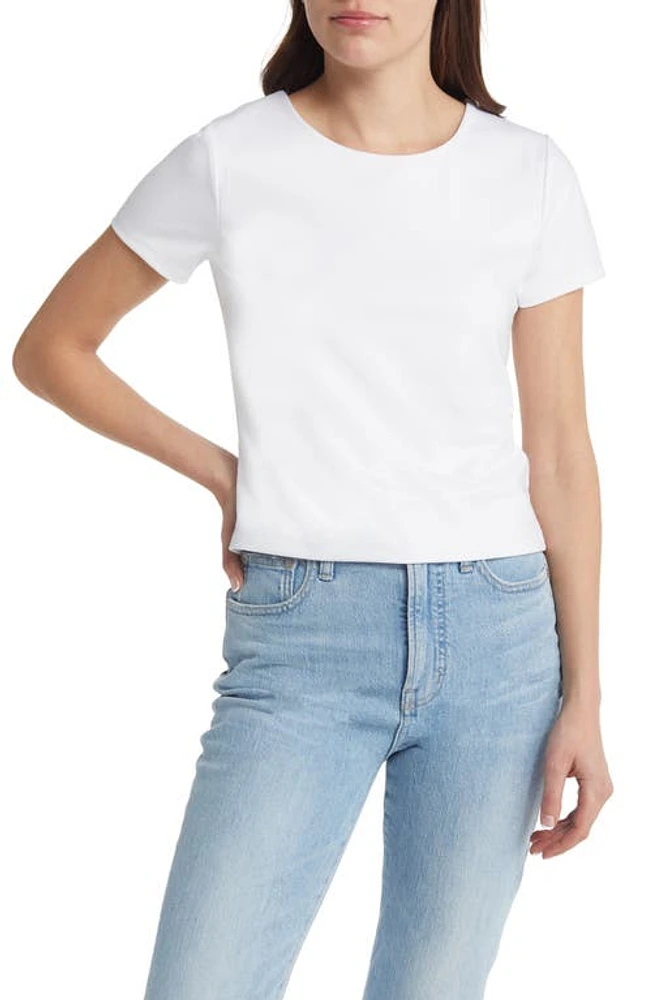 C & California Mina Essential Contour Knit Tee at Nordstrom,