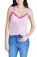 Steve Madden Asher Eyelash Lace Camisole Pink Taffy at Nordstrom,