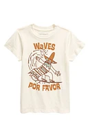 Tiny Whales Kids' Waves Por Favor Cotton Graphic T-Shirt Natural at Nordstrom,