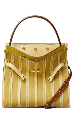 Tory Burch Lee Radziwill Canvas Panel Double Bag in Cornbread at Nordstrom