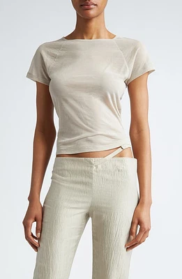 Paloma Wool Omu Raglan Sleeve T-Shirt Beige at Nordstrom,