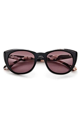 Gemma Styles Heart Of Glass 52mm Cat Eye Sunglasses in Carbon at Nordstrom