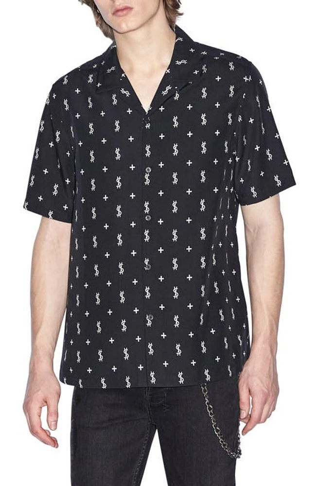 Ksubi All Star Resort Camp Shirt Black at Nordstrom,