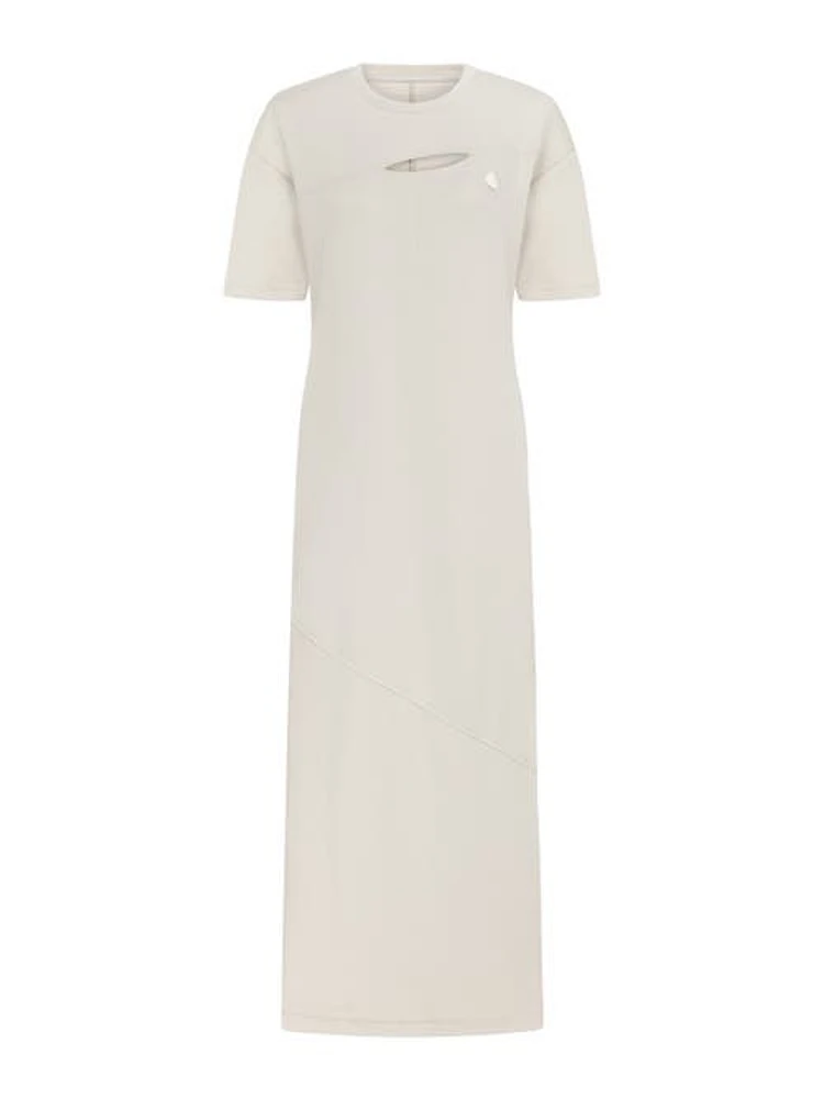 Nocturne Long Dress with Cutout Detail in Stone at Nordstrom