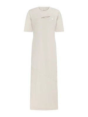 Nocturne Long Dress with Cutout Detail in Stone at Nordstrom