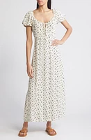 Treasure & Bond Floral Tie Front Maxi Dress at Nordstrom,