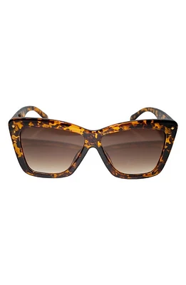 Fifth & Ninth Willow 57mm Polarized Cat Eye Sunglasses in Torte/Brown at Nordstrom