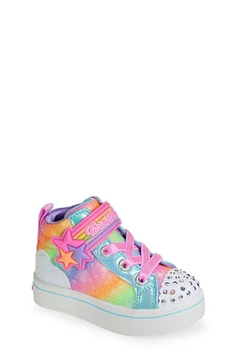 SKECHERS Kids' Twi-Lites 2.0 Light-Up High Top Sneaker Blue Multi at Nordstrom, M