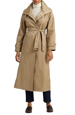 Lauren Ralph Stand Collar Trench Coat Sand at Nordstrom,