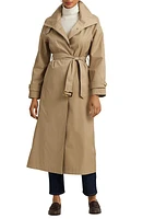 Lauren Ralph Stand Collar Trench Coat Sand at Nordstrom,