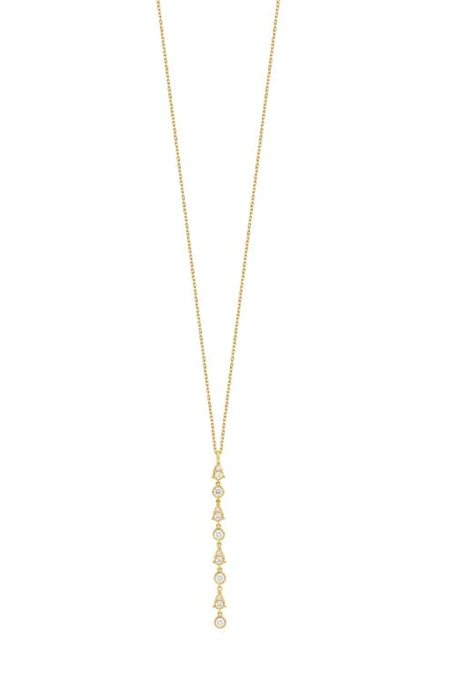 Bony Levy Maya Diamond Linear Drop Necklace in 18K Yellow Gold at Nordstrom