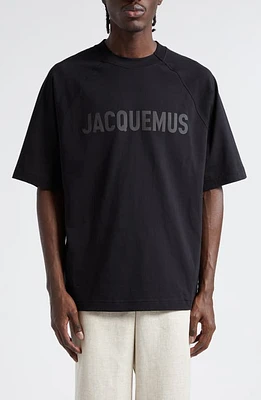 Jacquemus Le T-Shirt Typo Stretch Cotton Logo Graphic at Nordstrom,