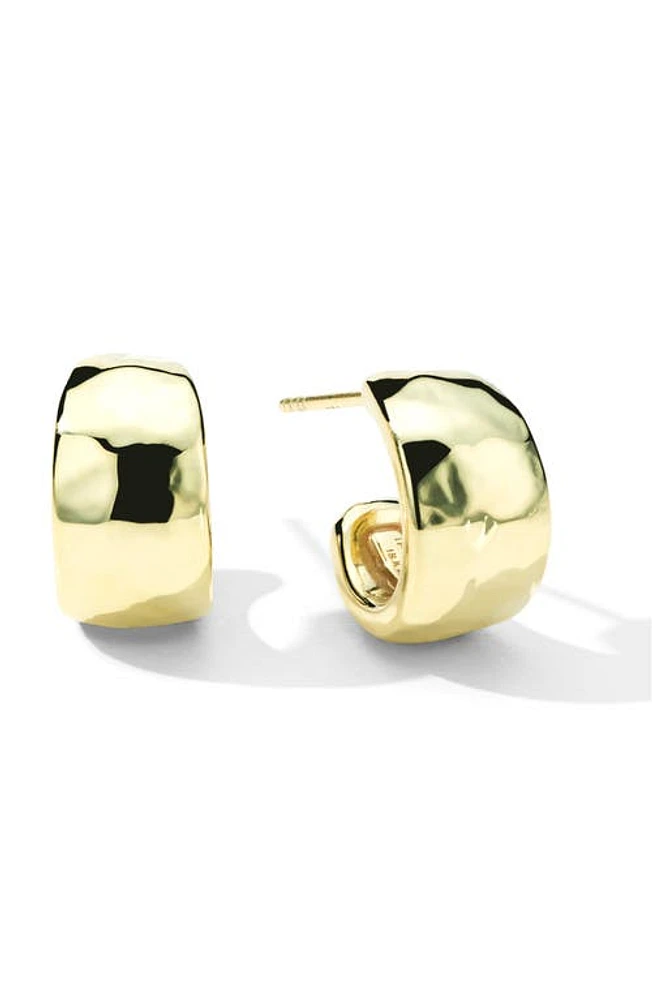 Ippolita Classico Hammered Huggie Hoop Earrings in Gold at Nordstrom