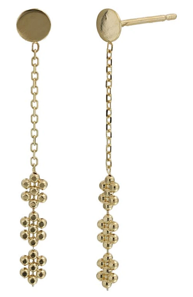 Bony Levy 14K Gold Linear Drop Earrings in 14K Yellow Gold at Nordstrom