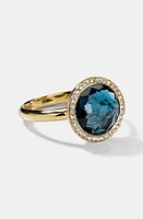 Ippolita Rock Candy - Lollitini London Blue Topaz & Diamond Ring in Yellow Gold/blue Topaz at Nordstrom, Size 7