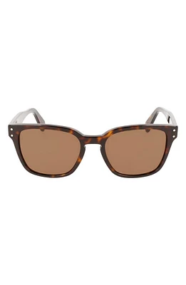 FERRAGAMO Gancini 55mm Rectangular Sunglasses in Tortoise at Nordstrom