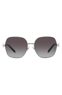 Tiffany & Co. 59mm Gradient Irregular Sunglasses in Grey Gradient at Nordstrom