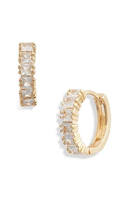 Child of Wild Venice Cubic Zirconia Huggie Hoop Earrings in Gold at Nordstrom