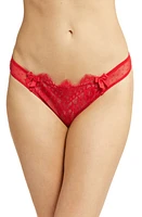 Hunkemöller Marilee Lace Thong Tango Red at Nordstrom,