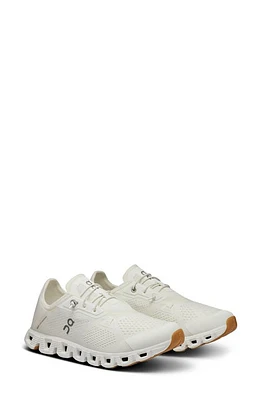 On Cloud 5 Coast Sneaker Undyed White/White at Nordstrom,