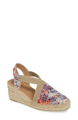 Toni Pons Telva Espadrille Wedge Pump Taupe Printed Leather at Nordstrom,