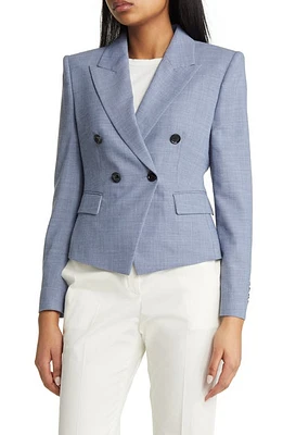 BOSS Jocala Blazer in Blue Fabric Swatch at Nordstrom, Size 14