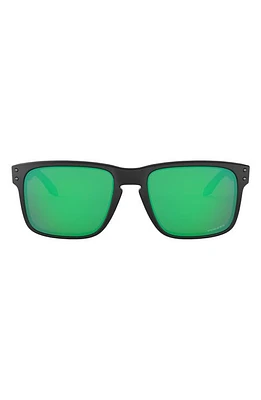 Oakley Holbrook 56mm Prizm Rectangular Sunglasses in Black at Nordstrom