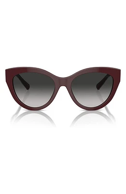 Tiffany & Co. 54mm Gradient Cat Eye Sunglasses in Burgundy at Nordstrom