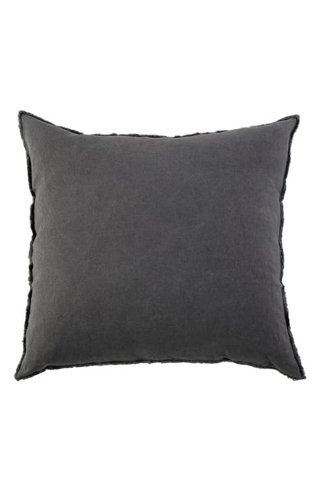 Pom Pom at Home 'Blair' Linen Euro Pillow Sham in Midnight at Nordstrom