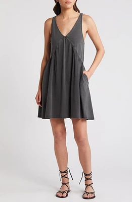 Treasure & Bond Sleeveless Washed Organic Cotton Babydoll Dress at Nordstrom,