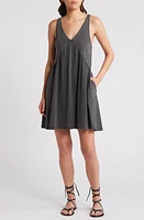 Treasure & Bond Sleeveless Washed Organic Cotton Babydoll Dress at Nordstrom,