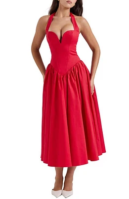 HOUSE OF CB A-Line Halter Dress at Nordstrom,