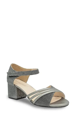 Touch Ups Champagne Ankle Strap Sandal Pewter at Nordstrom,