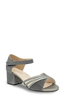 Touch Ups Champagne Ankle Strap Sandal Pewter at Nordstrom,