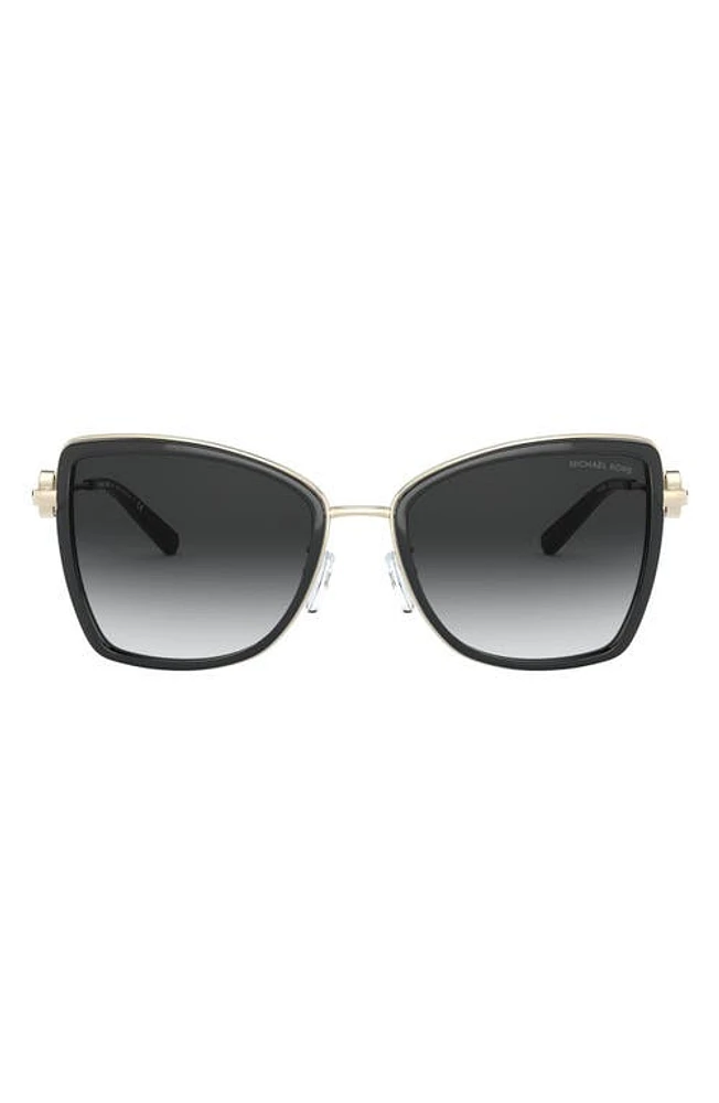 Michael Kors 55mm Gradient Butterfly Sunglasses in Gold at Nordstrom