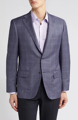 Heritage Gold Lilac Plaid Wool Sport Coat at Nordstrom,