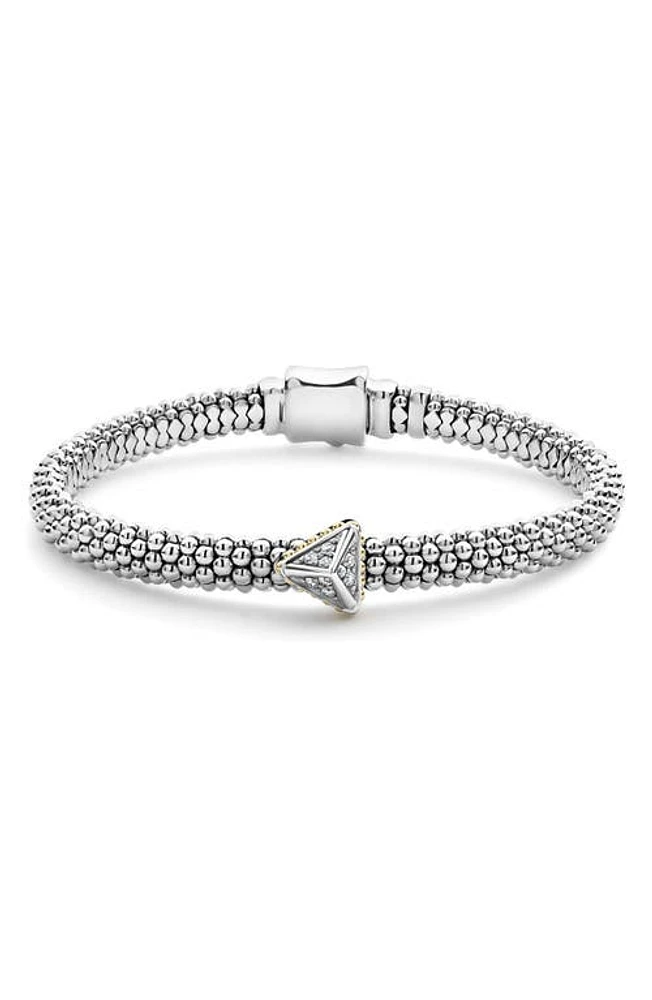 LAGOS KSL Lux Diamond Pyramid Bracelet in Silver/Diamond at Nordstrom