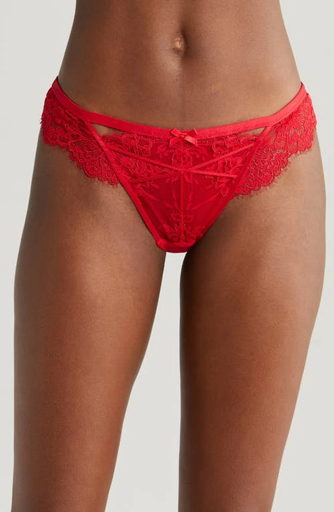 Hunkemöller Arabella Brazilian Briefs Tango Red at Nordstrom,