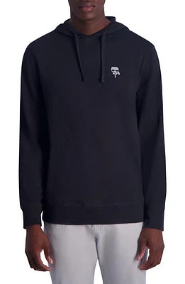 Karl Lagerfeld Paris Slub Hooded Long Sleeve T-Shirt at Nordstrom,