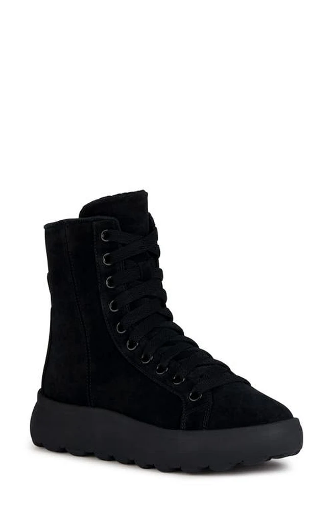 Geox Spherica Lace-Up Boot Black at Nordstrom,