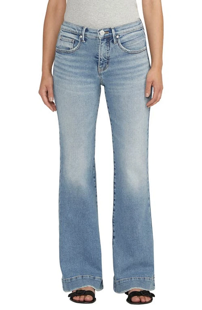 JAG Kait Mid Rise Flare Jeans Garden Blue at Nordstrom, X