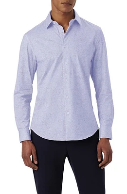 Bugatchi James OoohCotton Marble Print Button-Up Shirt at Nordstrom,